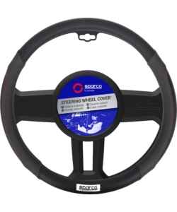 Coprivolante auto universale sparco nero con dettagli traforati - spc1113